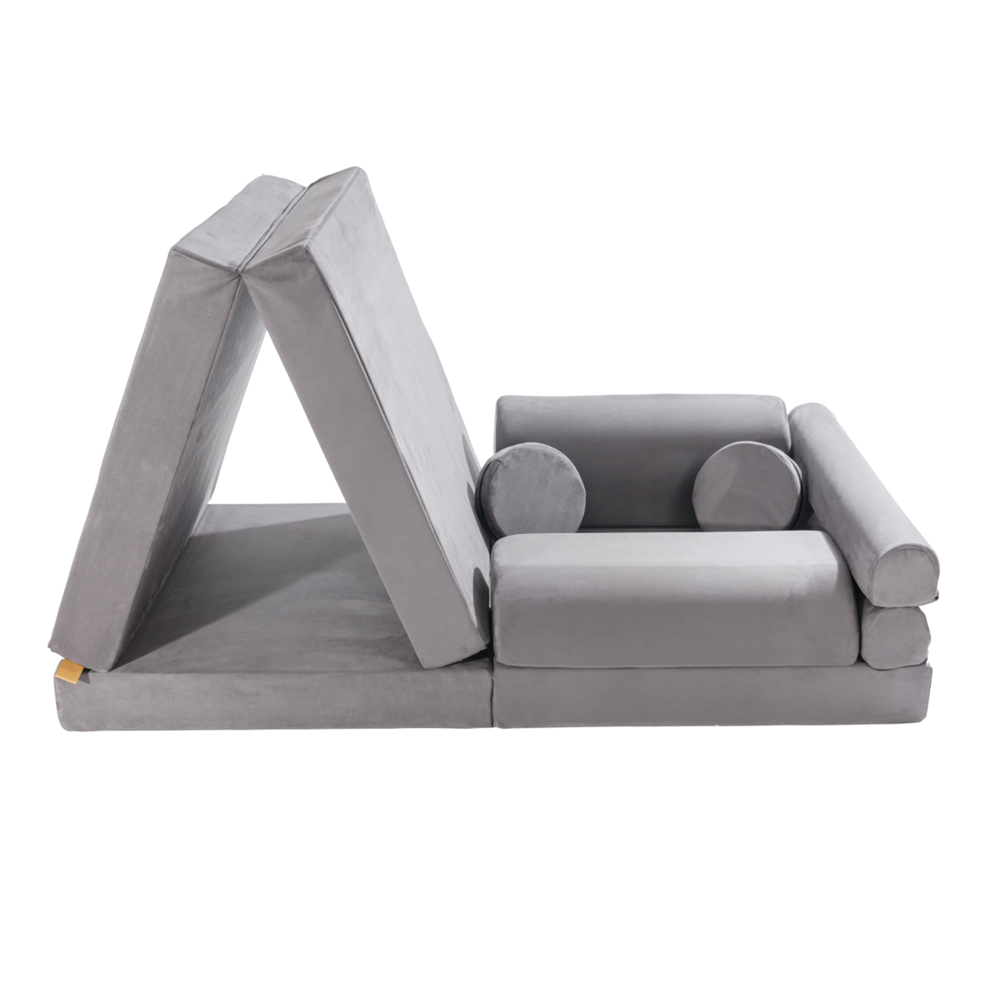 Meowbaby - Velvet Modułowa Piankowa Sofa dla Dzieci | 6 Elementów