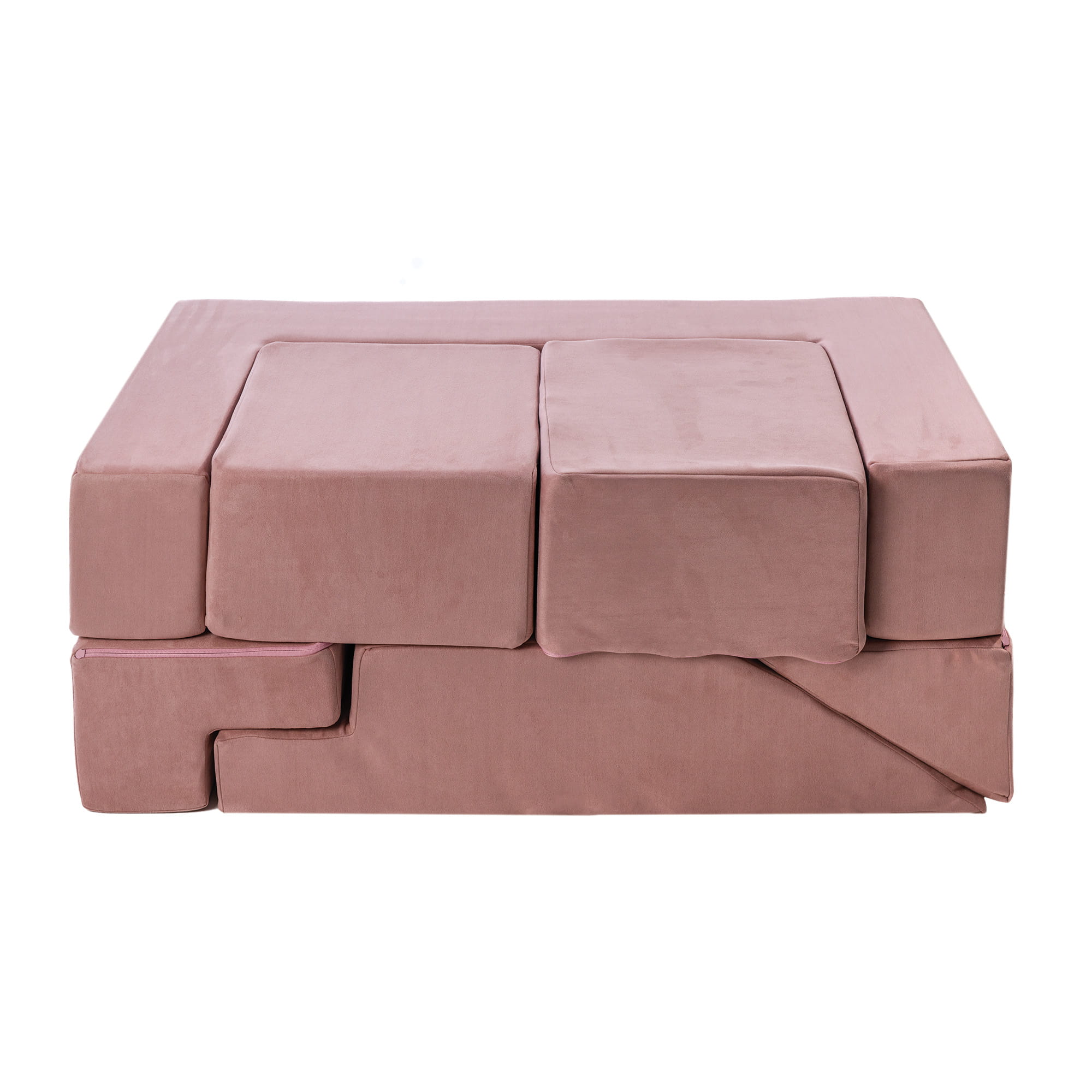 Meowbaby - Velvet Sofa Bricks - Modułowa Sofa Dla Dzieci | 6 Elementów