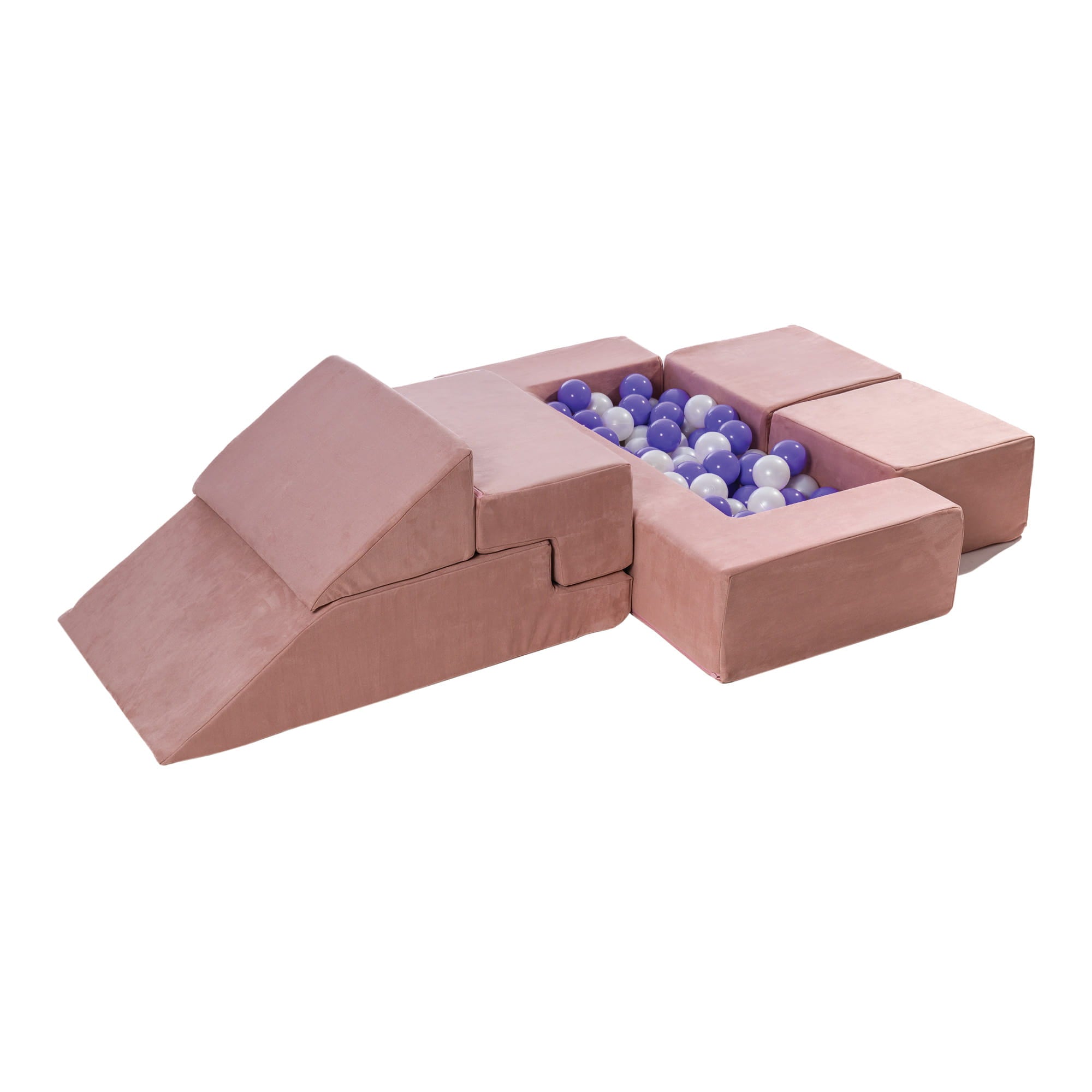 Meowbaby - Velvet Sofa Bricks - Modułowa Sofa Dla Dzieci | 6 Elementów
