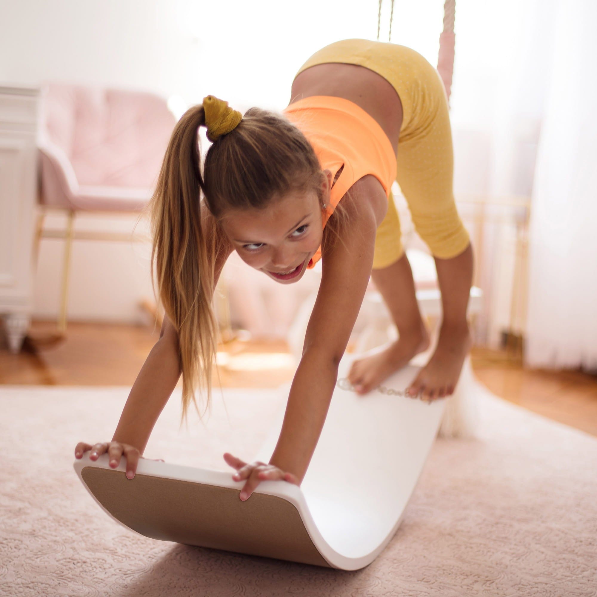Meowbaby Balance Board dla Dzieci - Drewniana Deska do Balansowania