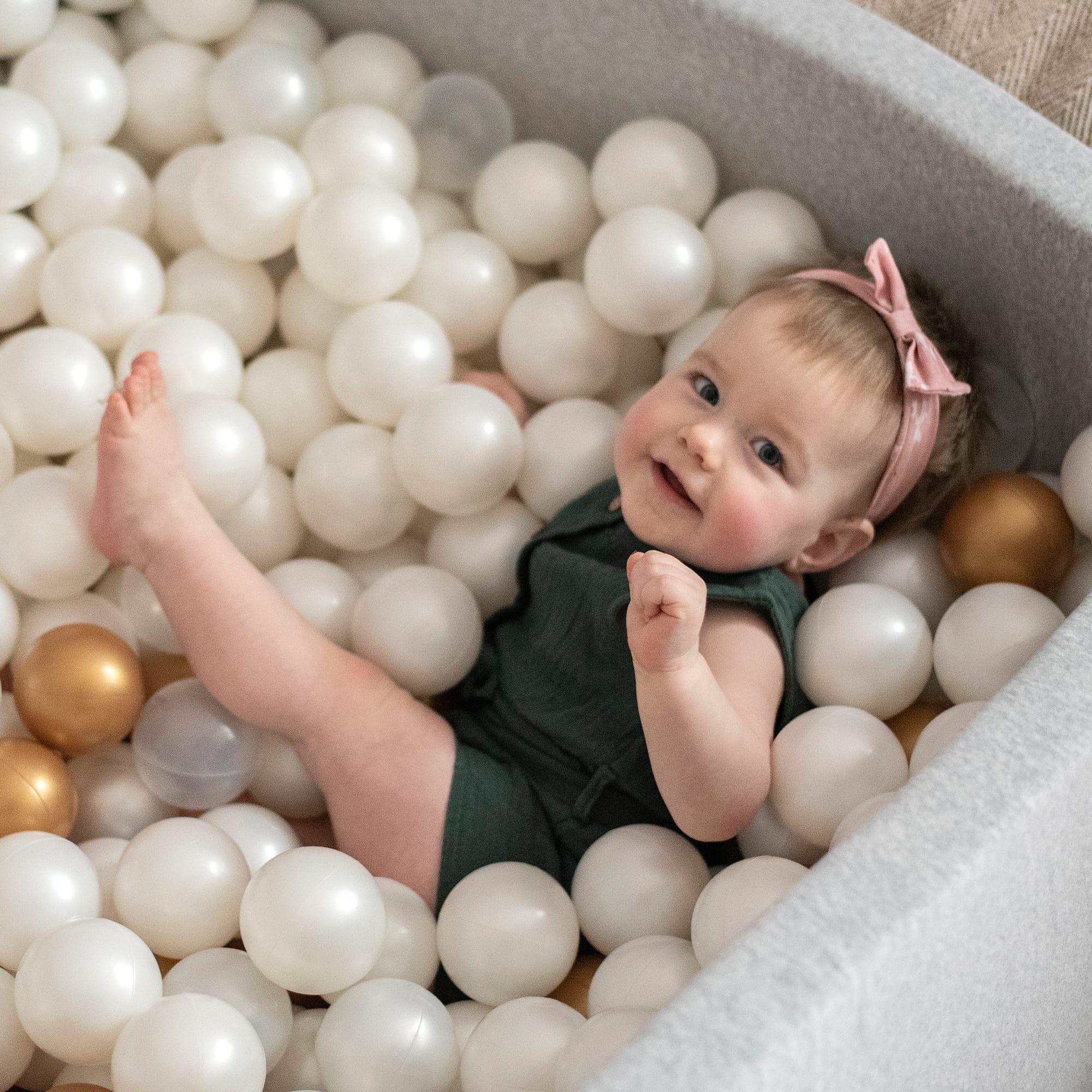 Meowbaby Cotton Suchy Basen Jasnoróżowy Kwadratowy
