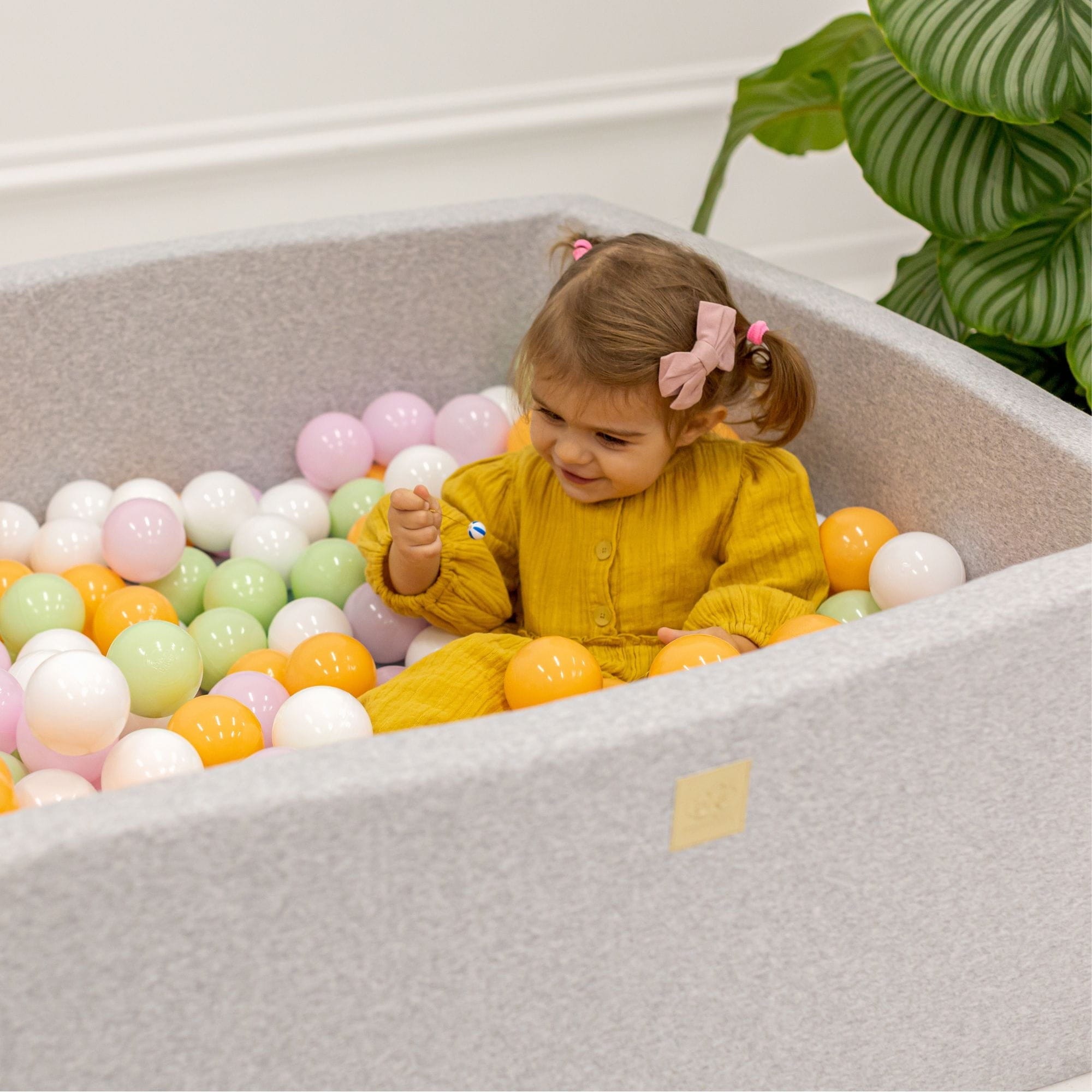 Meowbaby Cotton Suchy Basen Jasnoróżowy Kwadratowy