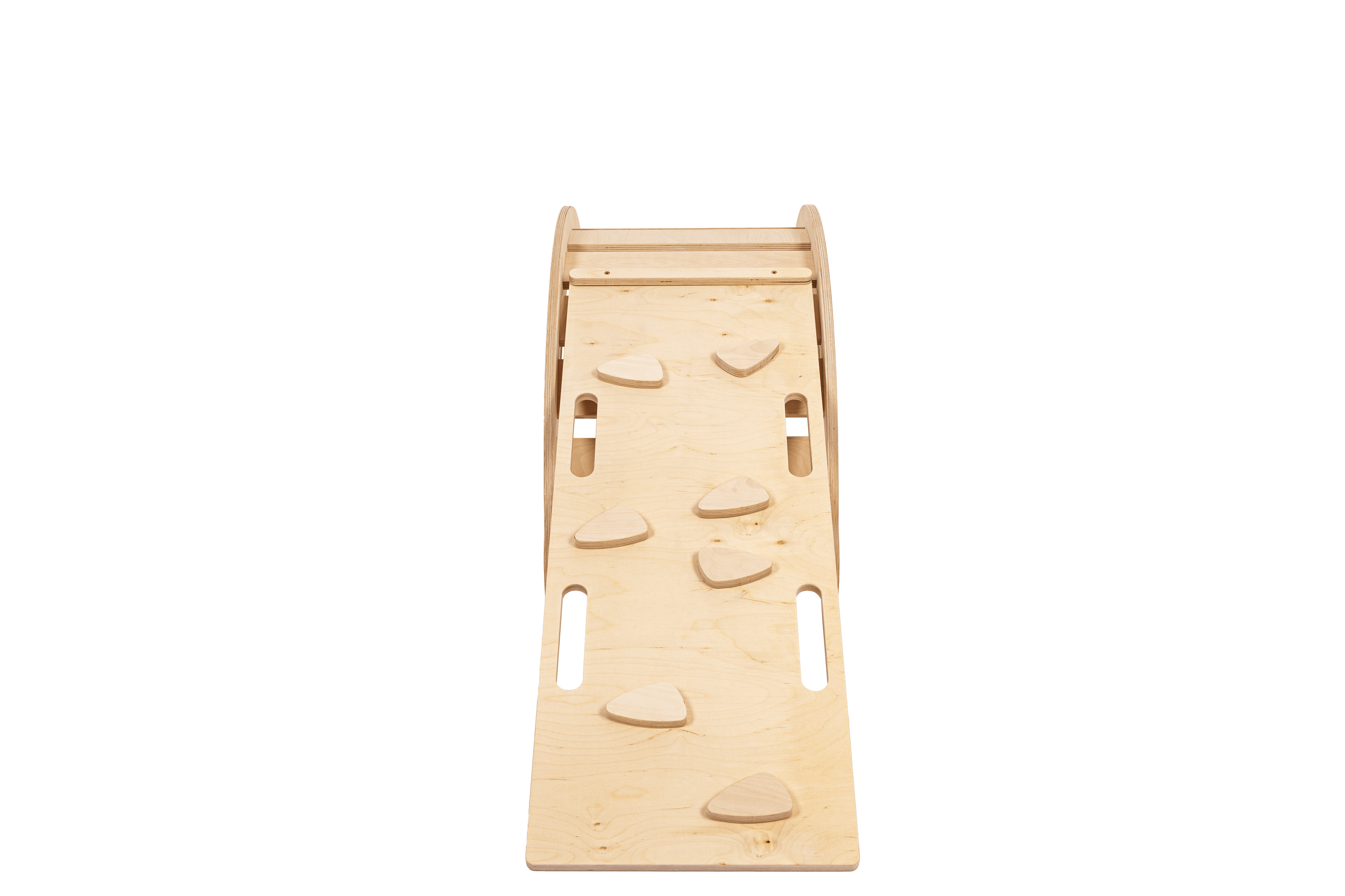 Meowbaby Dream Rocker Naturalny - Drewniany Bujak Montessori dla Dzieci