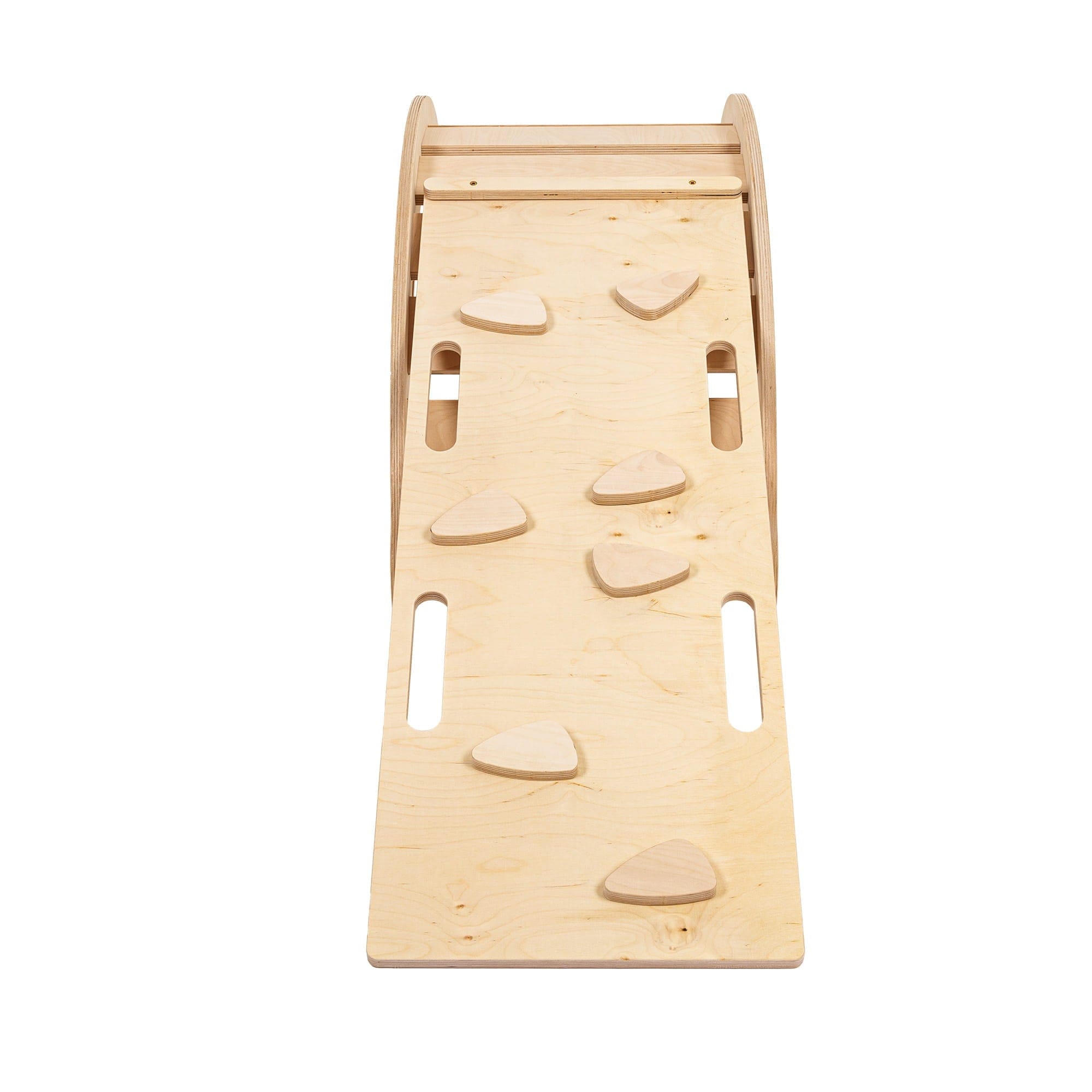 Meowbaby Dream Rocker Naturalny - Drewniany Bujak Montessori dla Dzieci