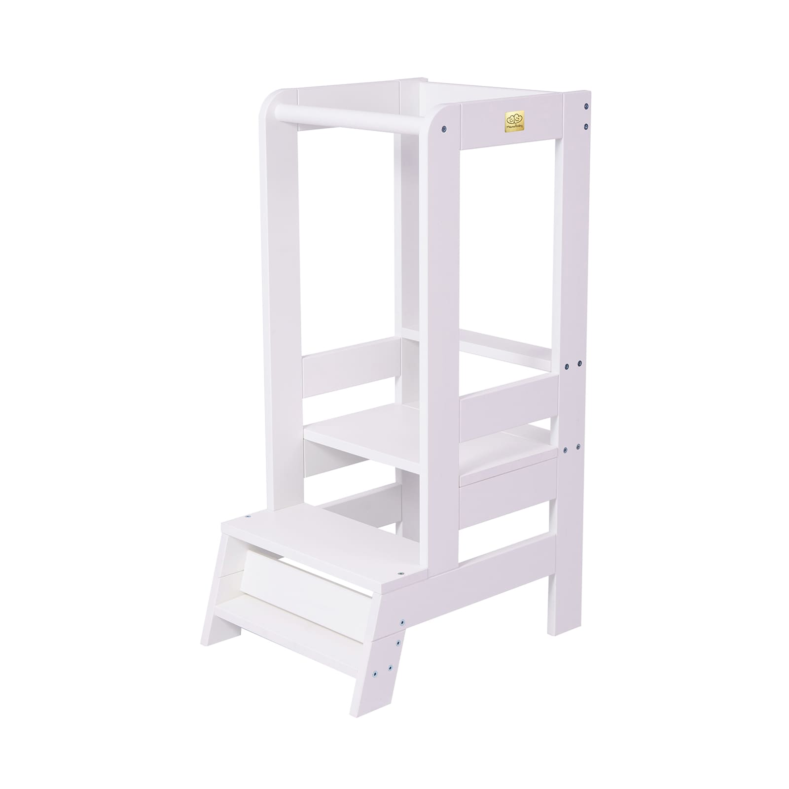 Meowbaby Kitchen Helper - Drewniany Pomocnik Kuchenny dla Dzieci