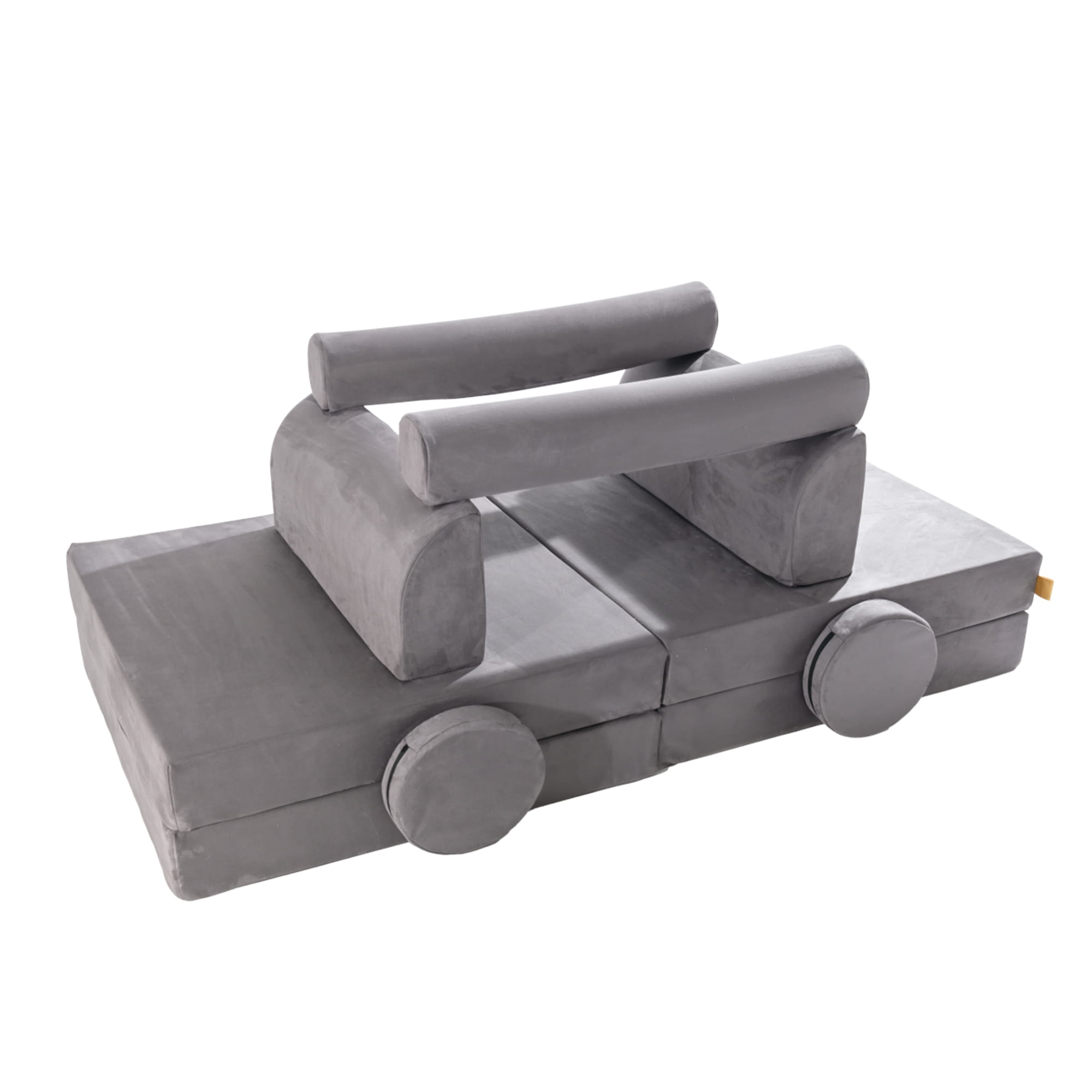 Meowbaby - Velvet Modułowa Piankowa Sofa dla Dzieci | 6 Elementów