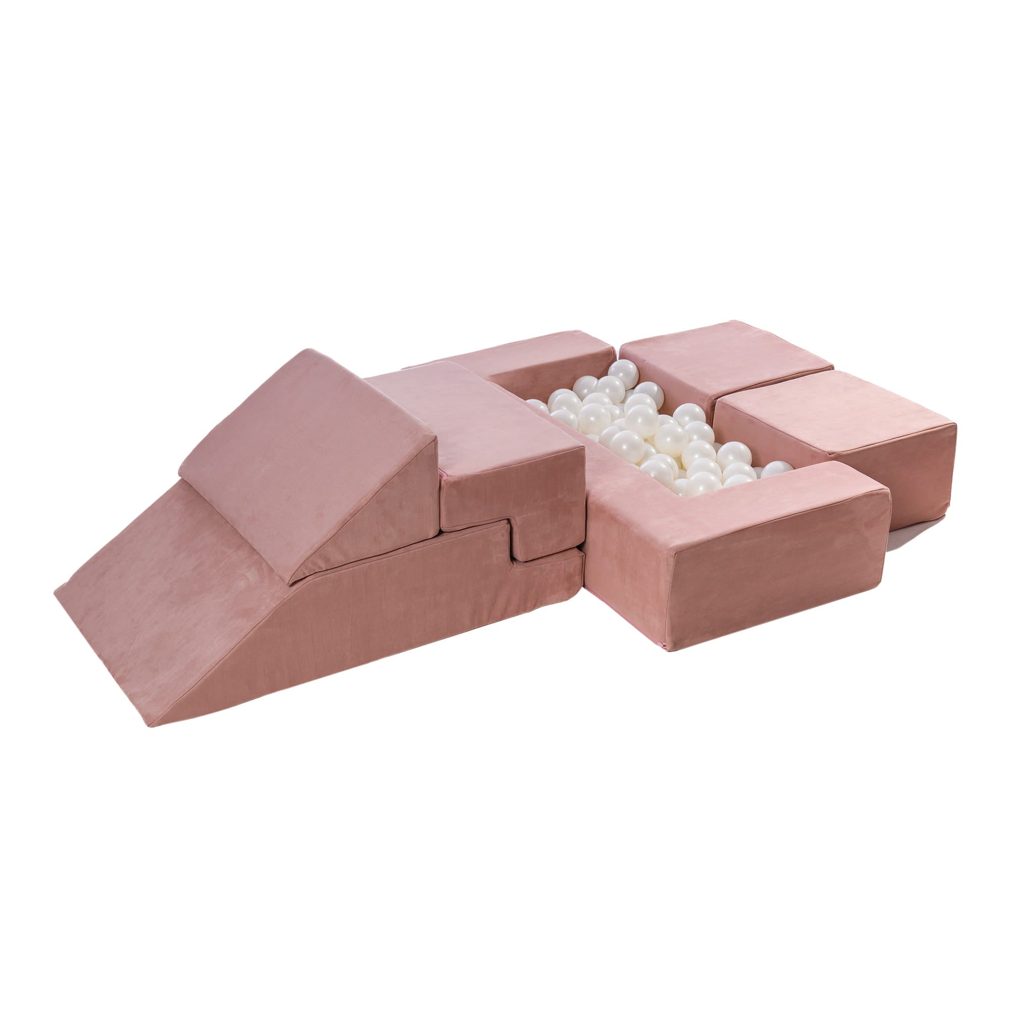 Meowbaby - Velvet Sofa Bricks - Modułowa Sofa Dla Dzieci | 6 Elementów