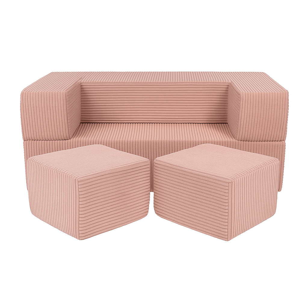 Meowbaby Aesthetic Cube Sofa – Modułowa Sofa Dla Dzieci | 4 Elementy