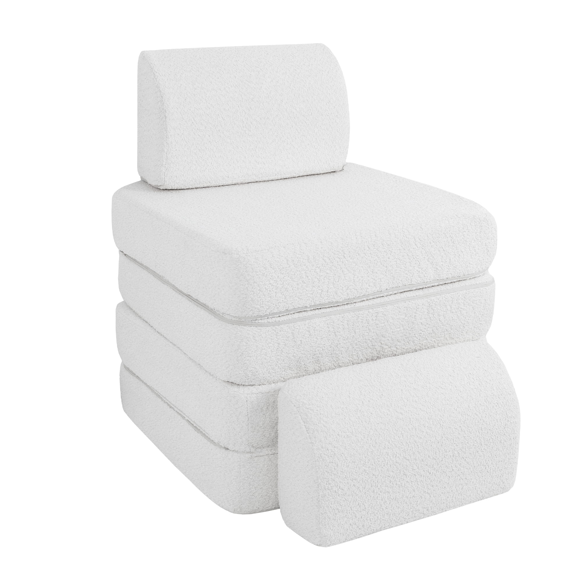 Meowbaby Boucle Sofa Basic – Modułowa Sofa Dla Dzieci | 4 Elementy