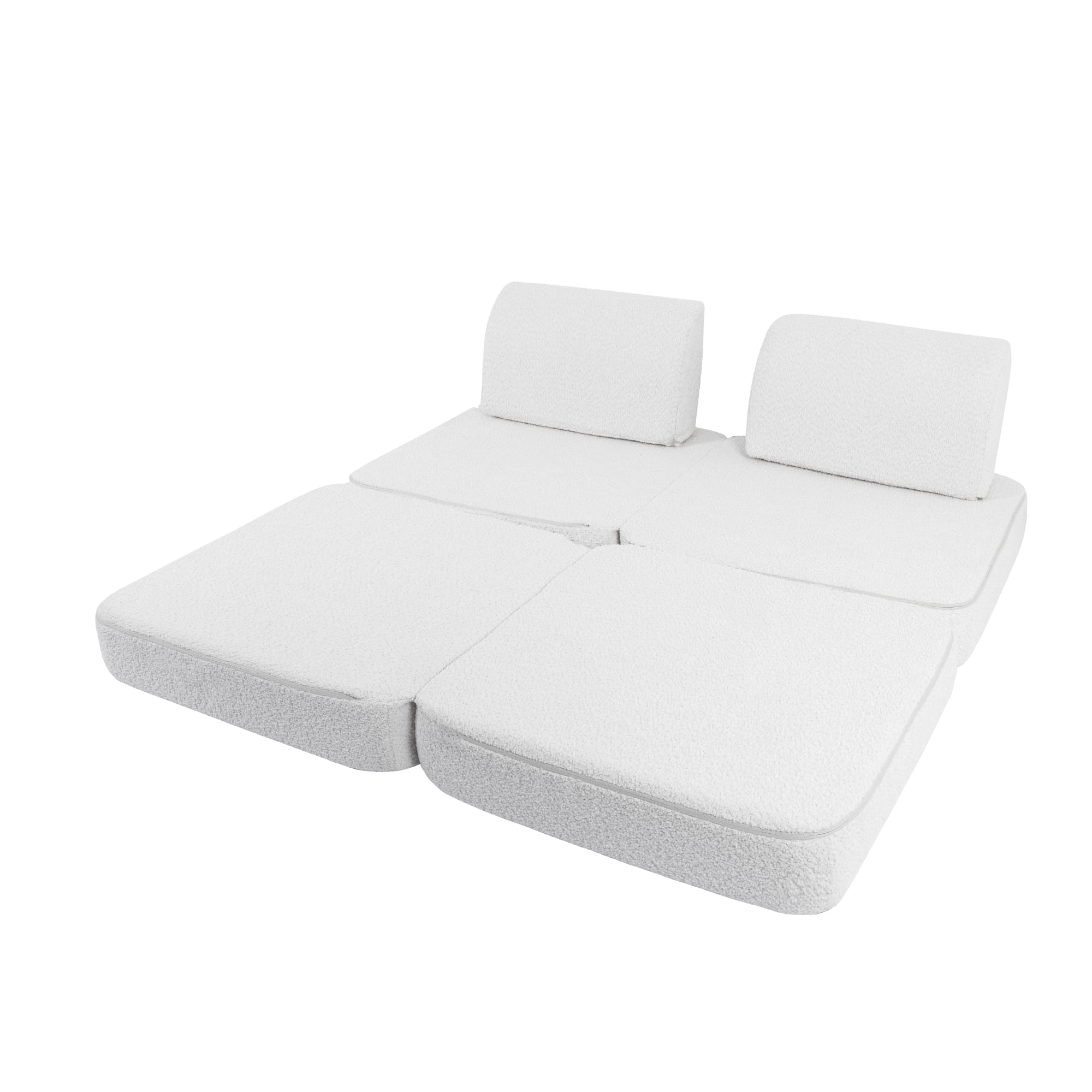 Meowbaby Boucle Sofa Basic – Modułowa Sofa Dla Dzieci | 4 Elementy