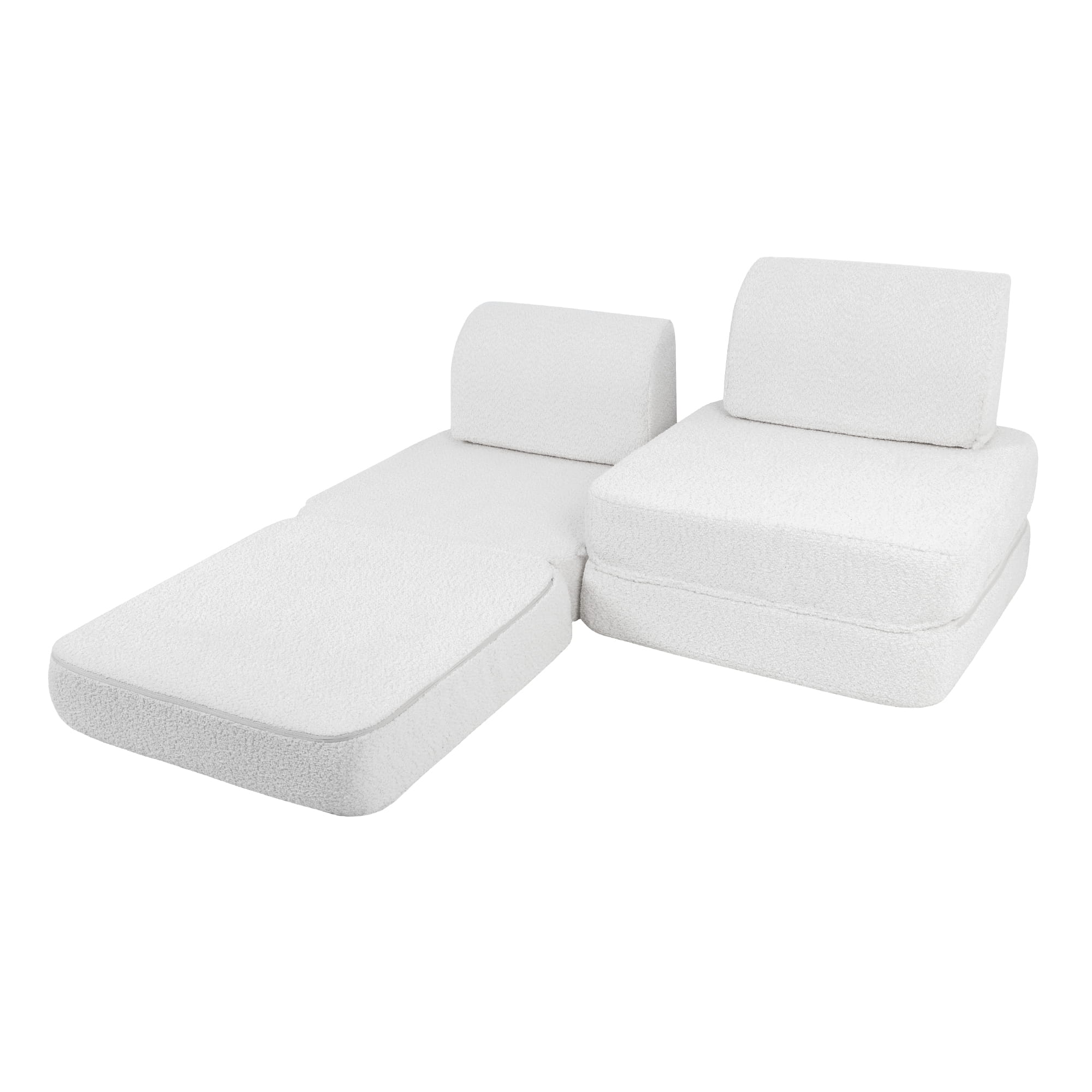Meowbaby Boucle Sofa Basic – Modułowa Sofa Dla Dzieci | 4 Elementy
