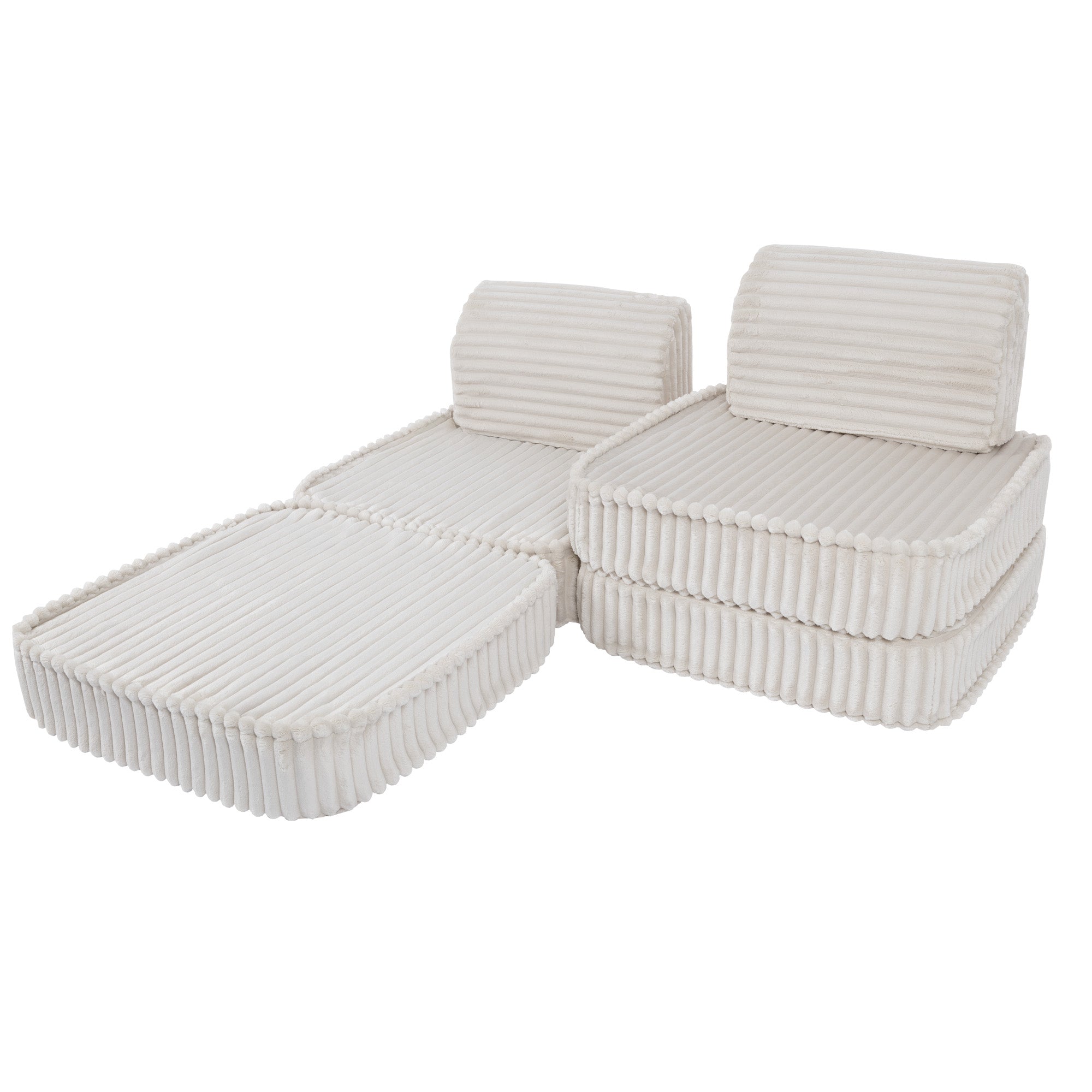 Meowbaby Churros Sofa Basic – Modułowa Sofa Dla Dzieci | 4 Elementy