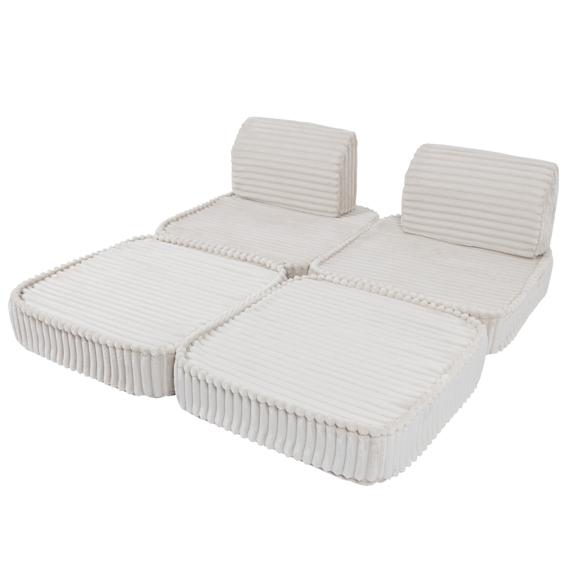 Meowbaby Churros Sofa Basic – Modułowa Sofa Dla Dzieci | 4 Elementy