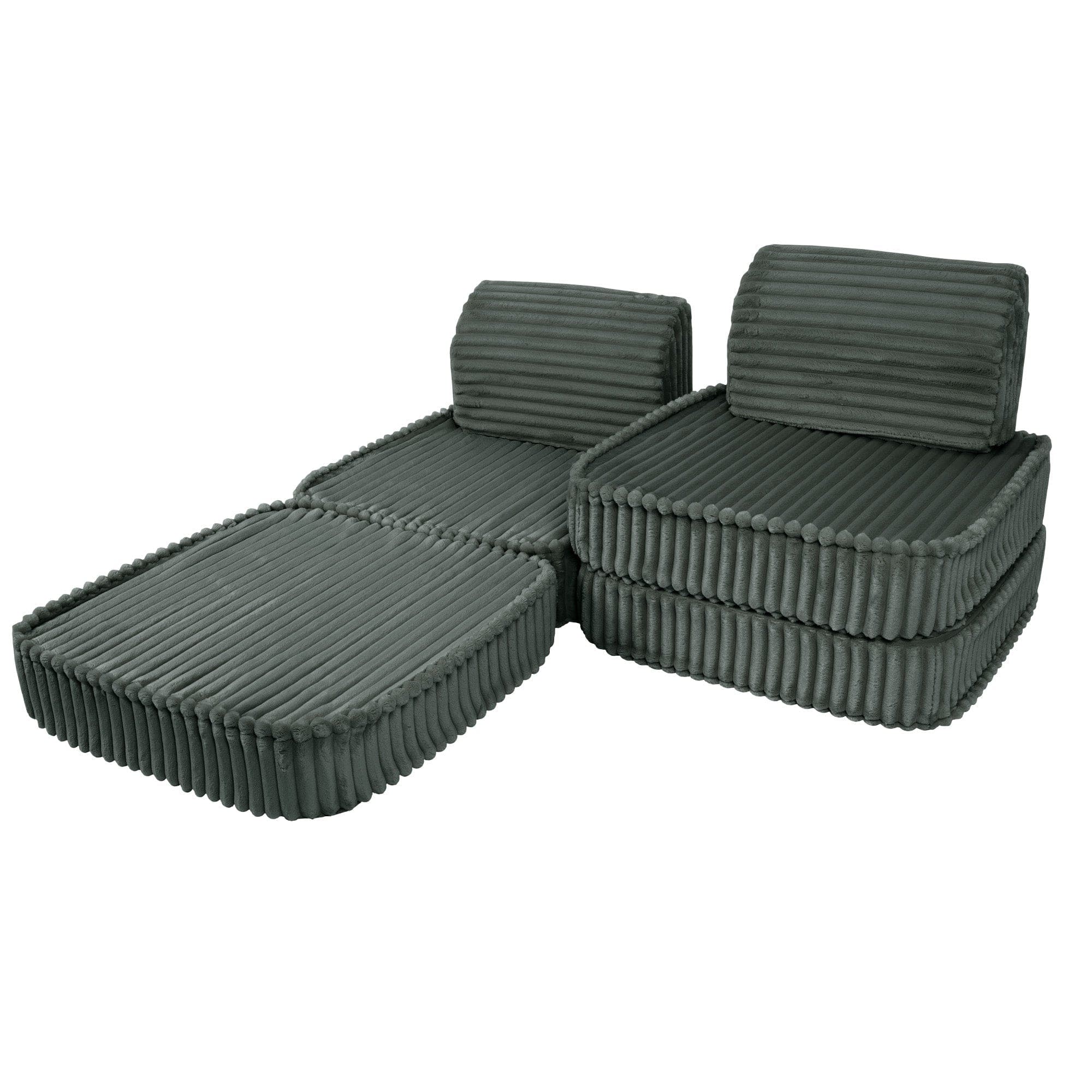 Meowbaby Churros Sofa Basic – Modułowa Sofa Dla Dzieci | 4 Elementy