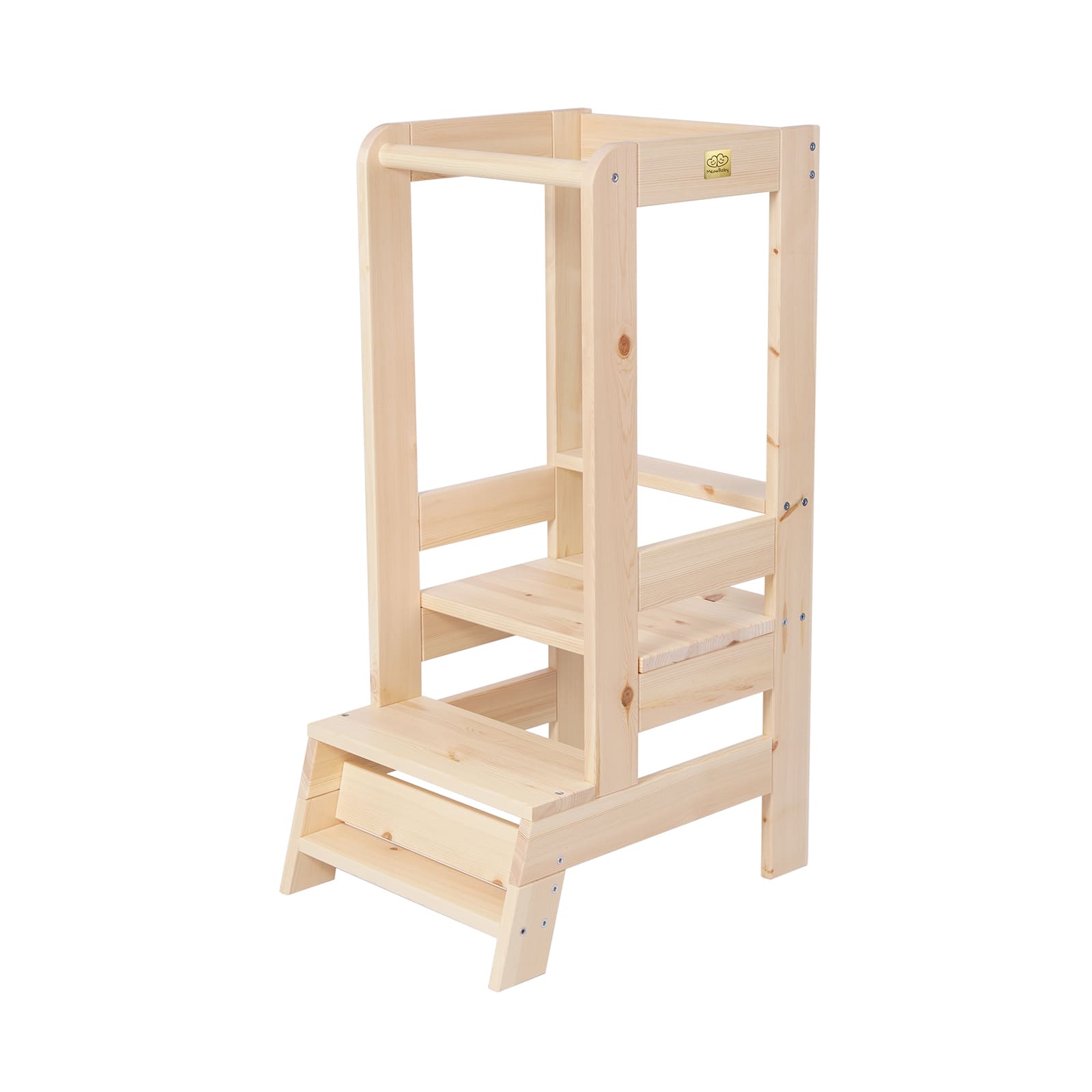 Meowbaby Kitchen Helper - Drewniany Pomocnik Kuchenny dla Dzieci