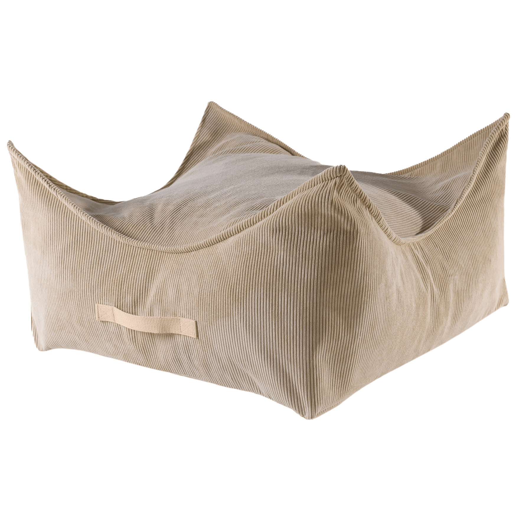 Meowbaby Slimcord - Kwadratowa Pufa dla Dzieci