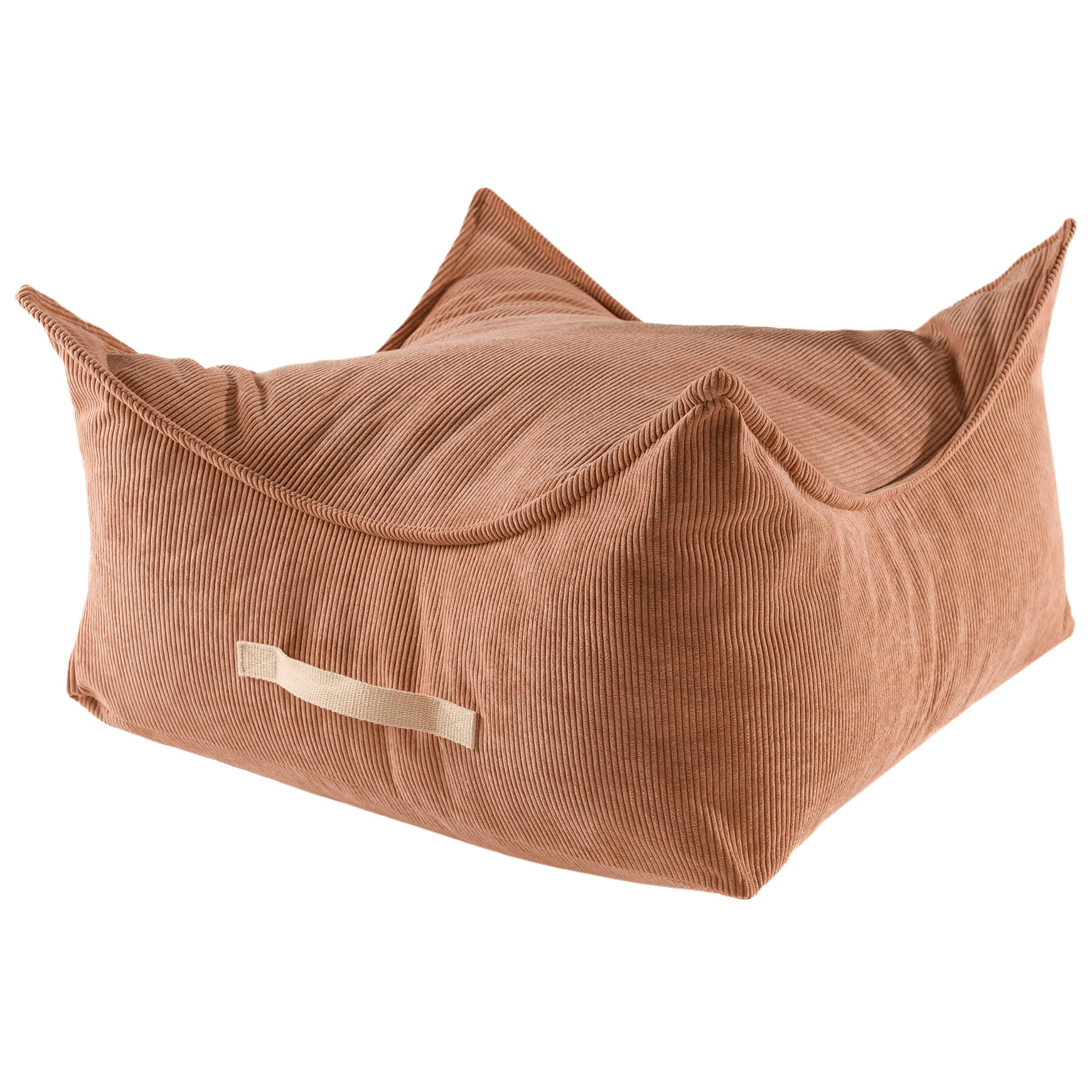 Meowbaby Slimcord - Kwadratowa Pufa dla Dzieci