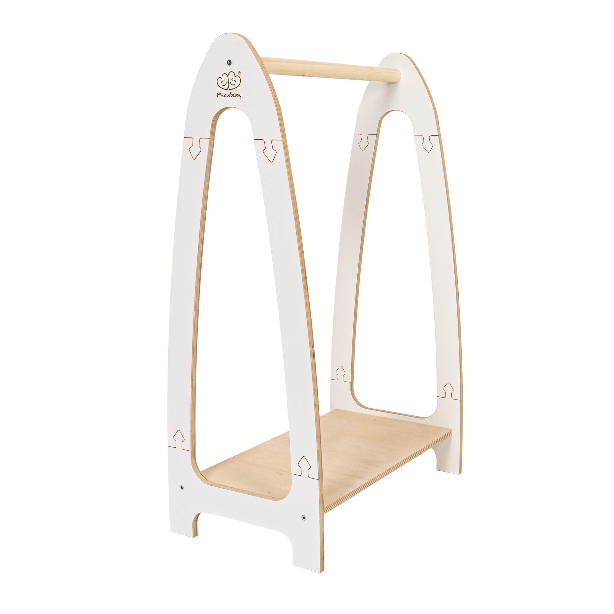 Meowbaby Soft Hanger - Drewniany Wieszak na Ubranka dla Dzieci
