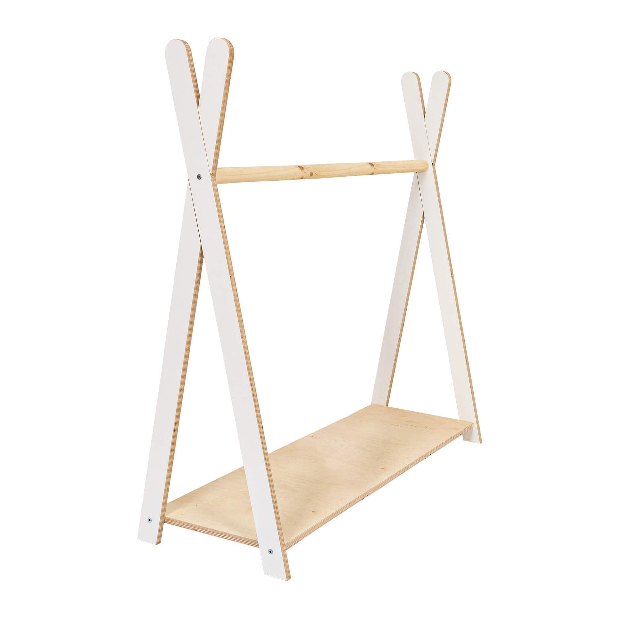 Meowbaby Tipi Hanger - Drewniany Wieszak na Ubranka dla Dzieci