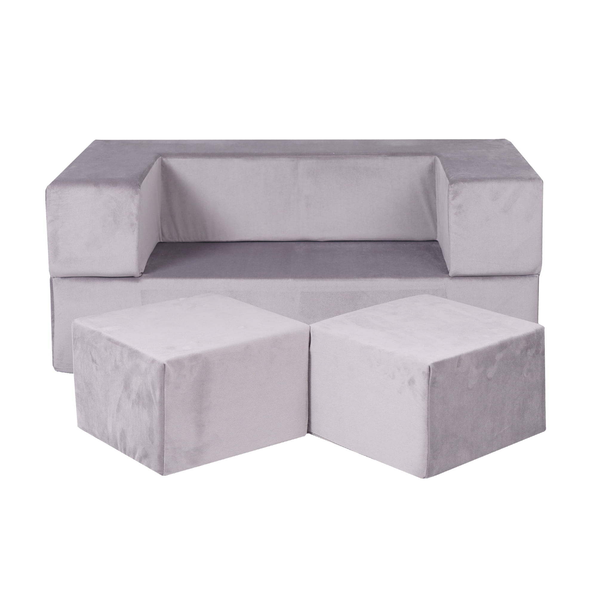Meowbaby Velvet Cube Sofa – Modułowa Sofa Dla Dzieci | 4 Elementy